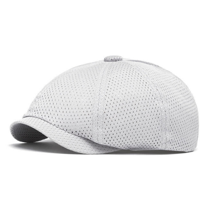 Béret d'été intemporel en maille respirante unie - Gris clair - M (22"-22 7/8") - image 12