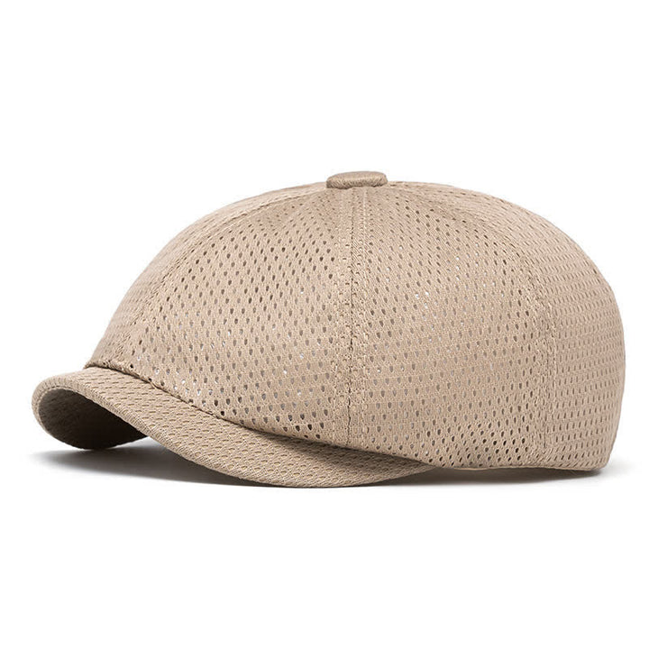 Béret d'été intemporel en maille respirante unie - Kaki - M (22"-22 7/8") - image 0