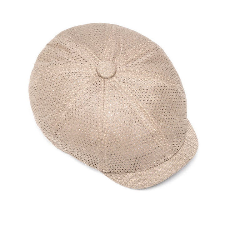 Béret d'été intemporel en maille respirante unie - image 5
