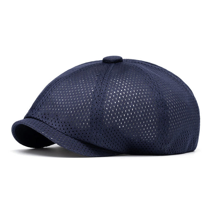 Béret d'été intemporel en maille respirante unie - Marine - M (22"-22 7/8") - image 9