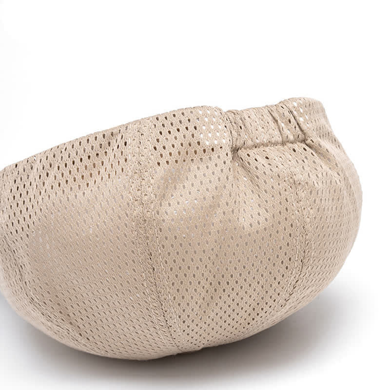 Béret d'été intemporel en maille respirante unie - image 3