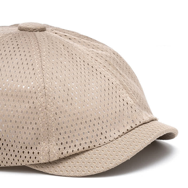 Béret d'été intemporel en maille respirante unie - image 1