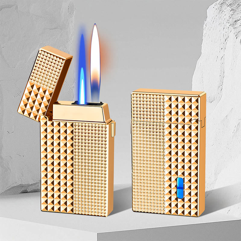 Briquet à double flamme à allumage par induction intelligent activé par la voix - Doré - image 0