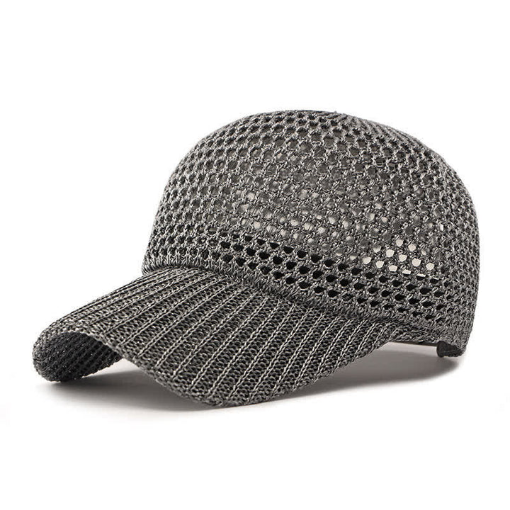 Casquette de baseball d'été classique, légère et décontractée en maille - Gris - M (22"-22 7/8") - image 0