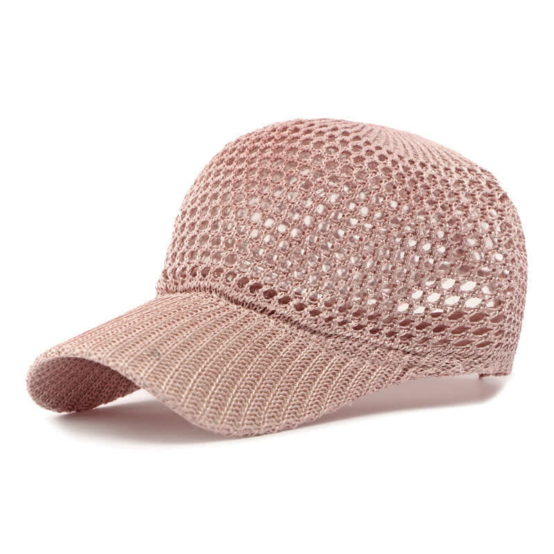 Casquette de baseball d'été classique, légère et décontractée en maille - Rose - M (22"-22 7/8") - image 7