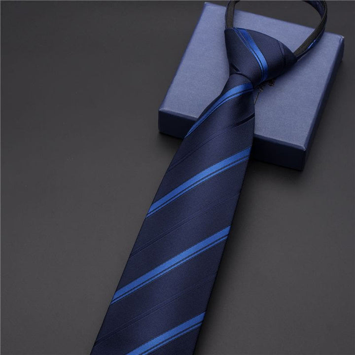 Cravate imprimée vintage pour homme avec pince à cravate sculptée - Style n° 10 - Argent - image 13