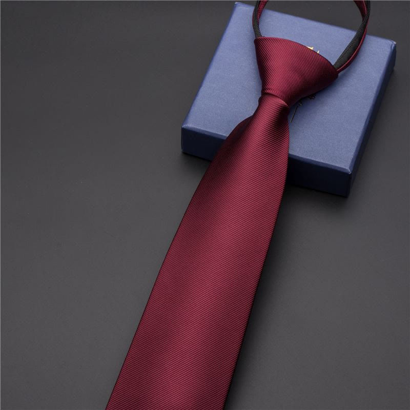 Cravate imprimée vintage pour homme avec pince à cravate sculptée - Style n° 7 - Argent - image 9