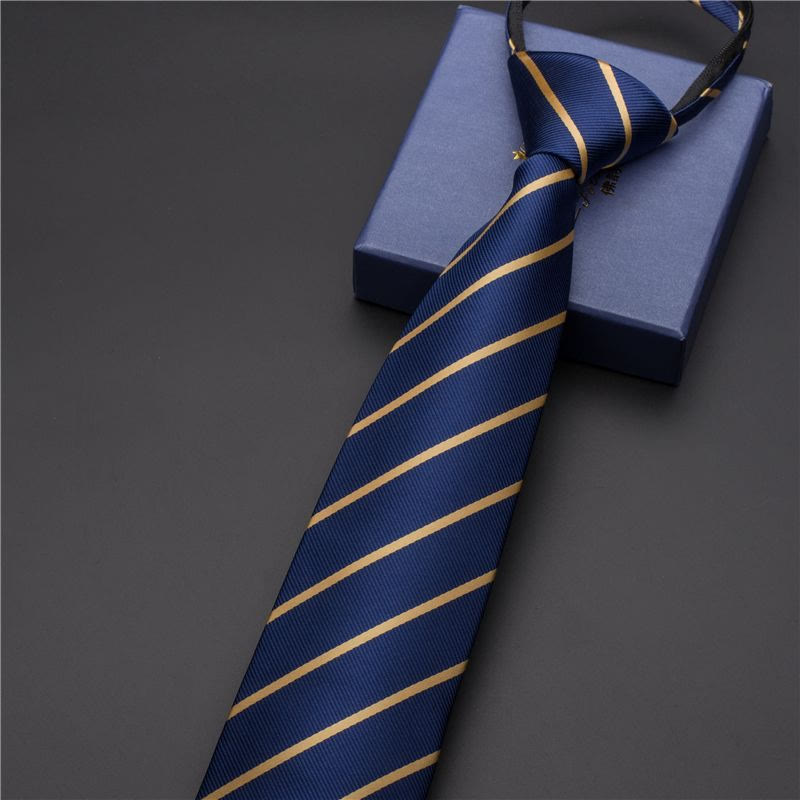 Cravate imprimée vintage pour homme avec pince à cravate sculptée - Style n° 1 - Argent - image 1
