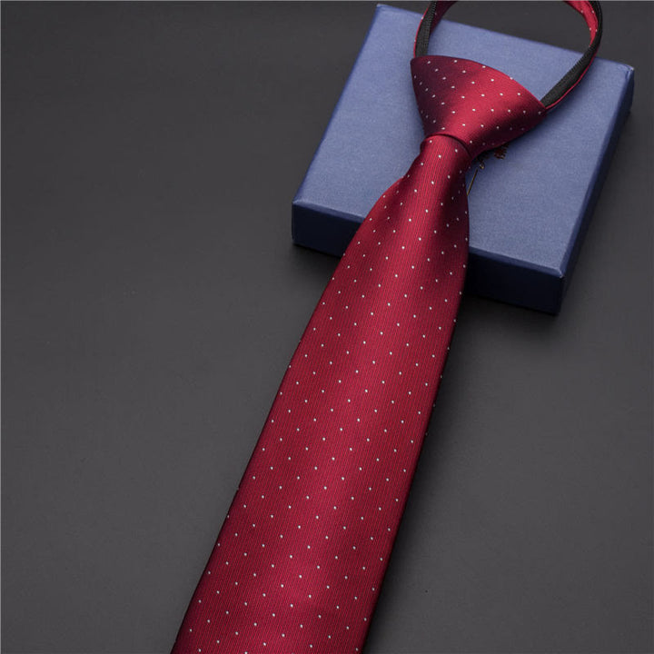 Cravate imprimée vintage pour homme avec pince à cravate sculptée - Style n° 14 - Argent - image 18