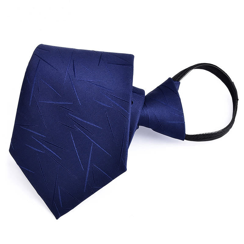 Ensemble cravate, pince à cravate et boutons de manchette en grès bleu de luxe pour homme - Style n° 12 - image 14
