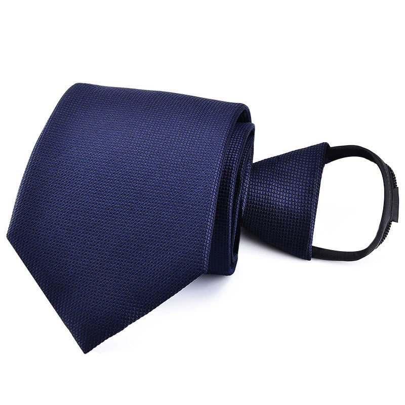 Ensemble cravate, pince à cravate et boutons de manchette en grès bleu de luxe pour homme - Style n° 10 - image 12