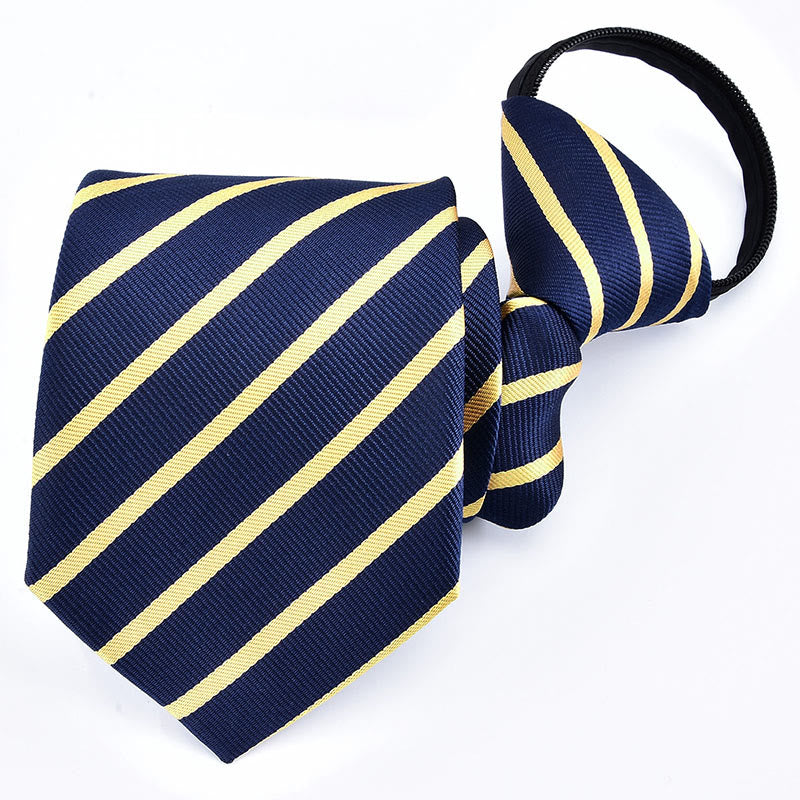 Ensemble cravate, pince à cravate et boutons de manchette en grès bleu de luxe pour homme - Style n° 3 - image 5