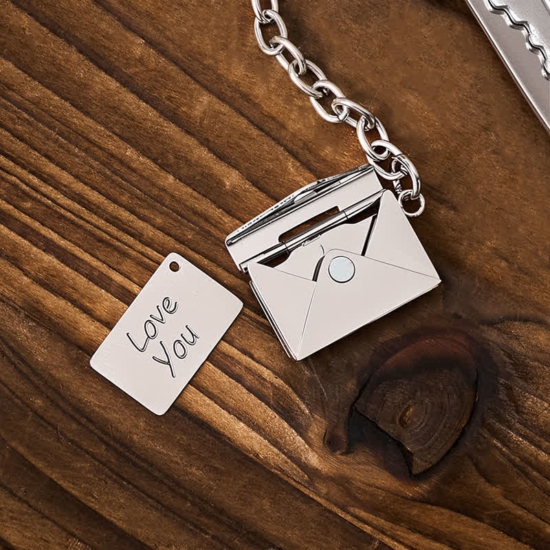 Couteau de poche en forme de clé, porte-clés enveloppe personnalisable - image 2