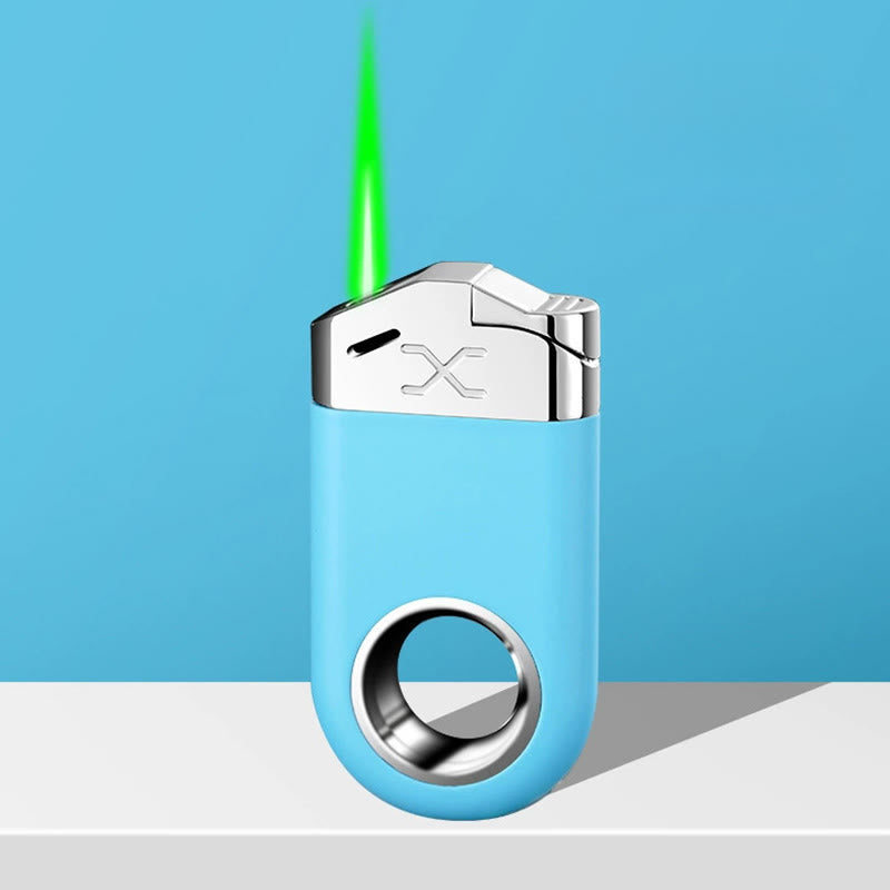 Anneau de décompression Briquet coupe-vent à flamme verte - Bleu - image 6