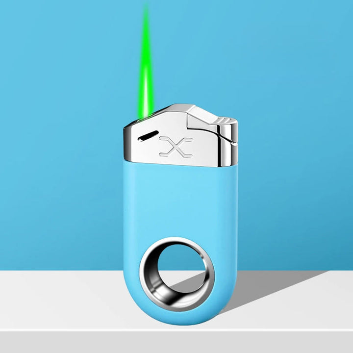 Anneau de décompression Briquet coupe-vent à flamme verte - Bleu - image 6
