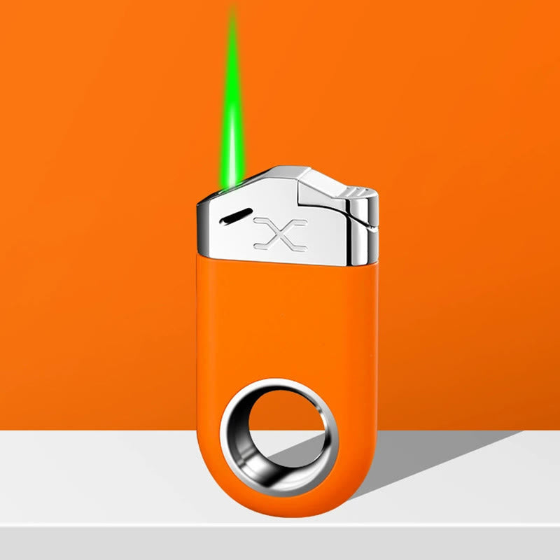 Anneau de décompression Briquet coupe-vent à flamme verte - Orange - image 1