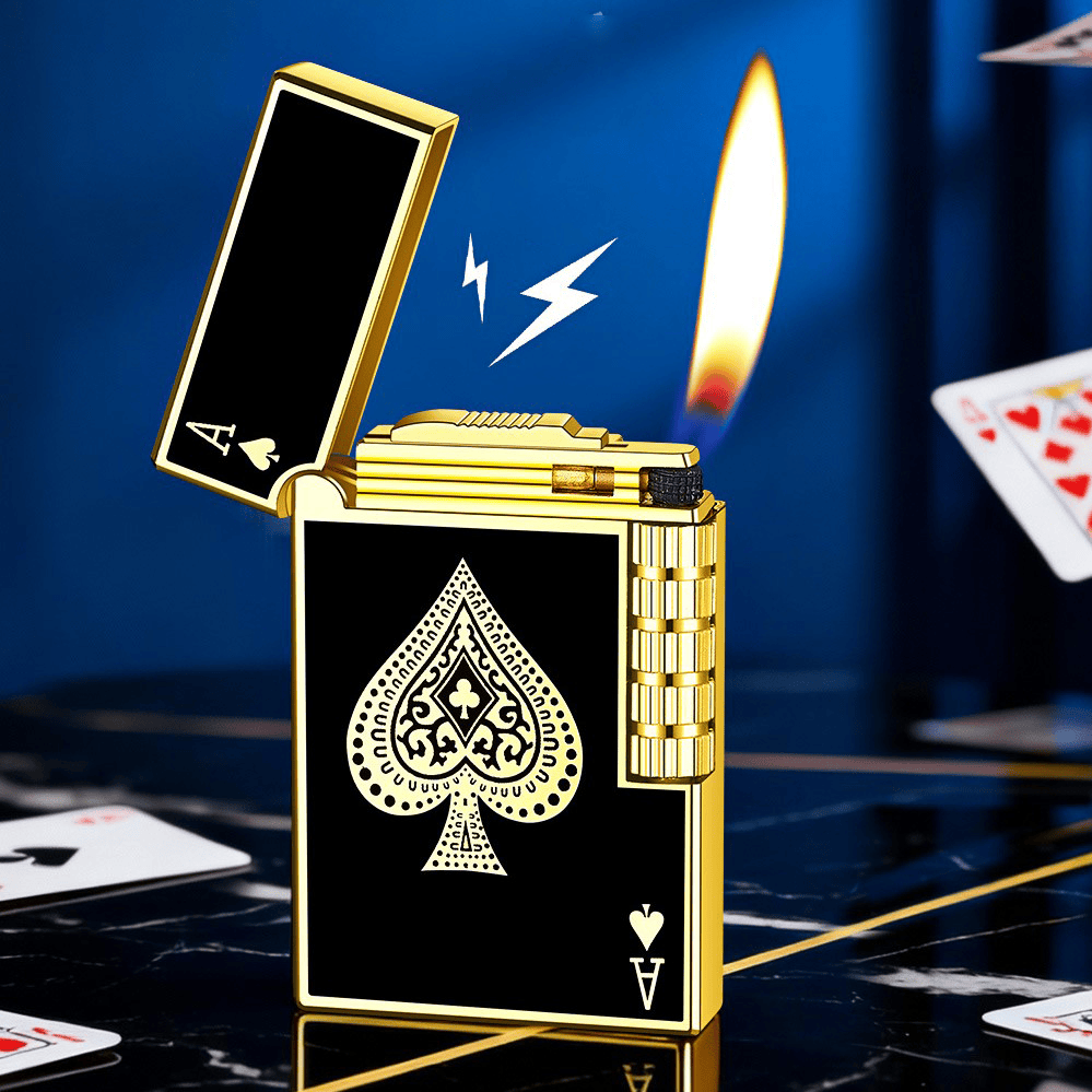 Briquet à butane Metal Creative Poker Spades - image 3