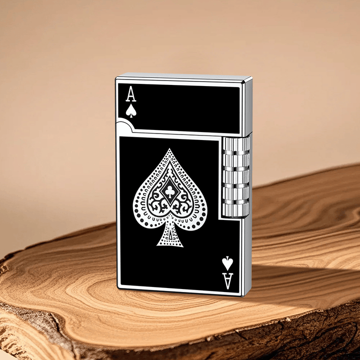 Briquet à butane Metal Creative Poker Spades - Argent - image 0