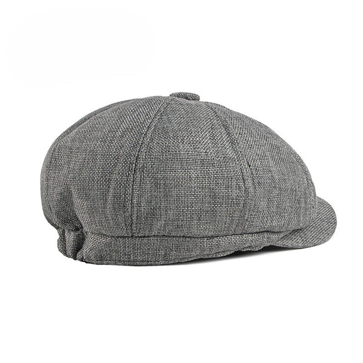 Béret d'été uni style rétro britannique - image 1