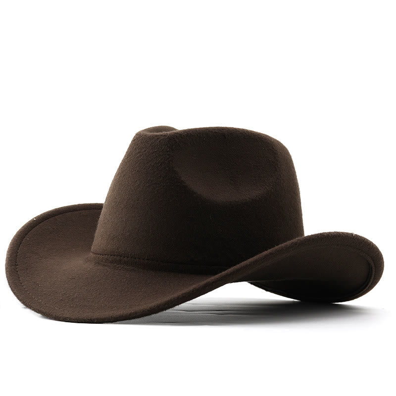 Chapeau de cowboy uni style western pour adultes et enfants - Adulte - Café - L(23 5/8") - image 12