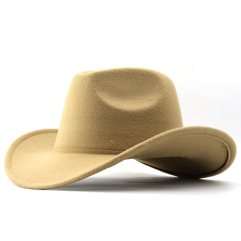 Chapeau de cowboy uni style western pour adultes et enfants - Adulte - Chameau - L(23 5/8") - image 6