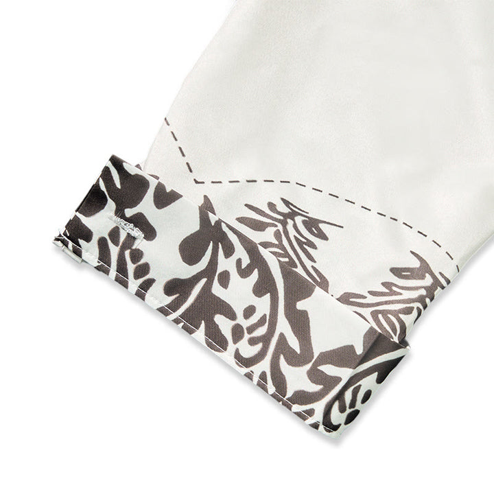 Chemise de cowboy blanche à imprimé floral rétro western - image 7