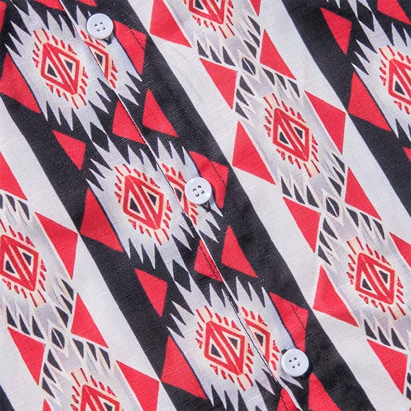 Chemise western imprimée géométrique navajo pour homme - image 8