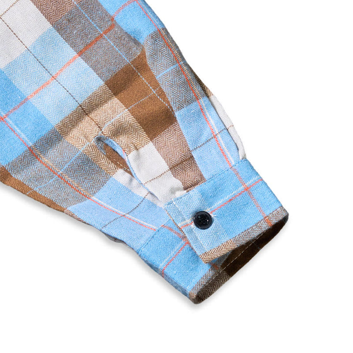 Chemise western rétro à carreaux pour homme, manches longues - image 13