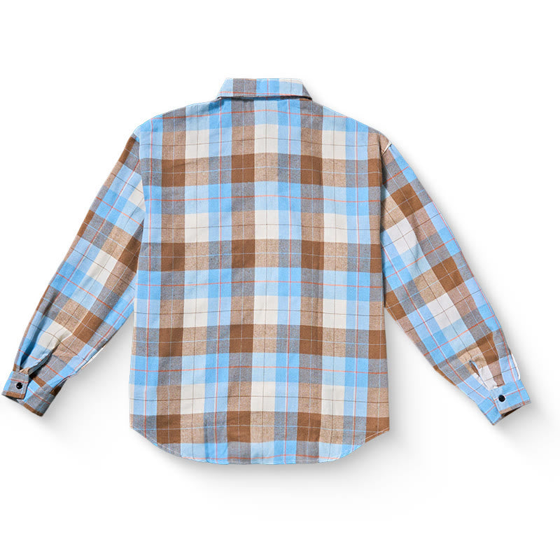 Chemise western rétro à carreaux pour homme, manches longues - image 7