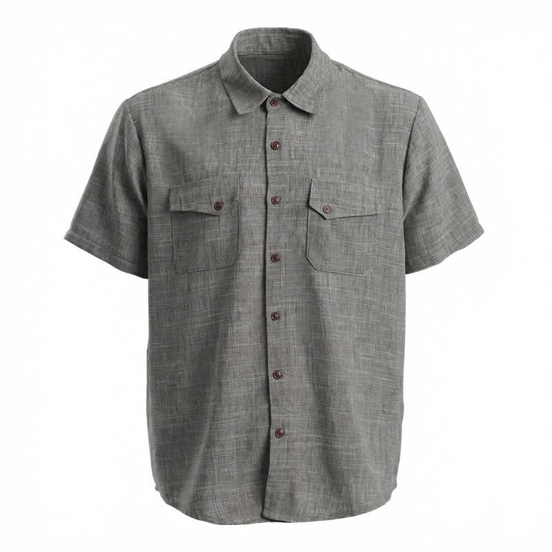 Chemise décontractée de style western pour homme avec poches poitrine - image 8