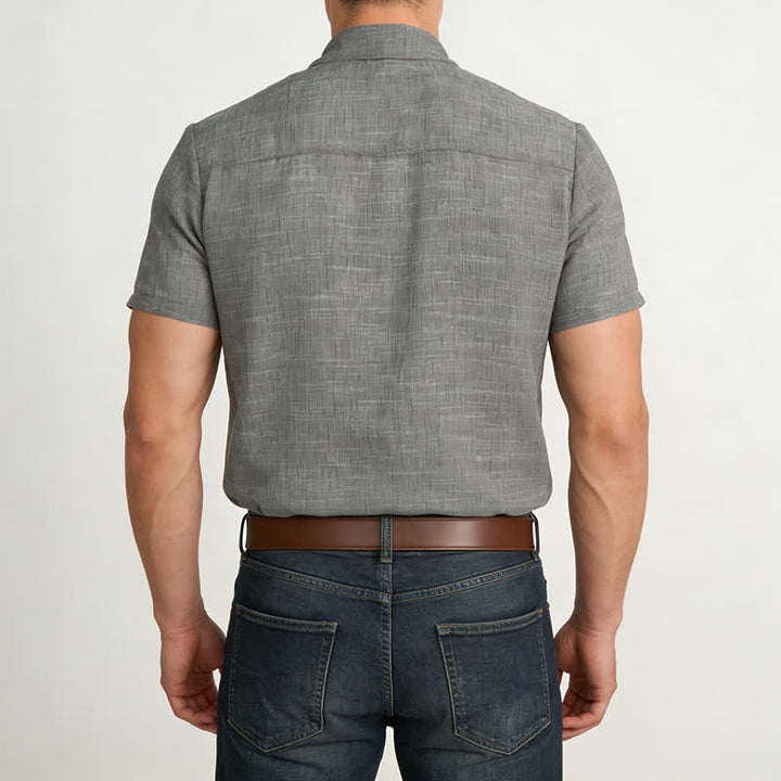 Chemise décontractée de style western pour homme avec poches poitrine - image 3