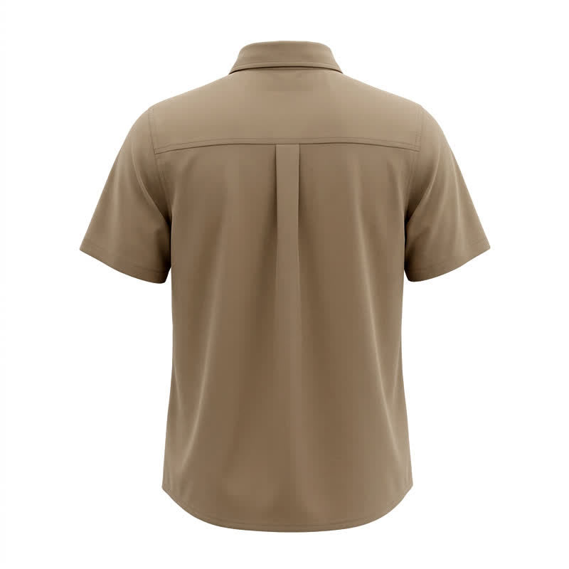 Chemise de travail d'été pour homme, style cowboy, avec poches poitrine - image 7