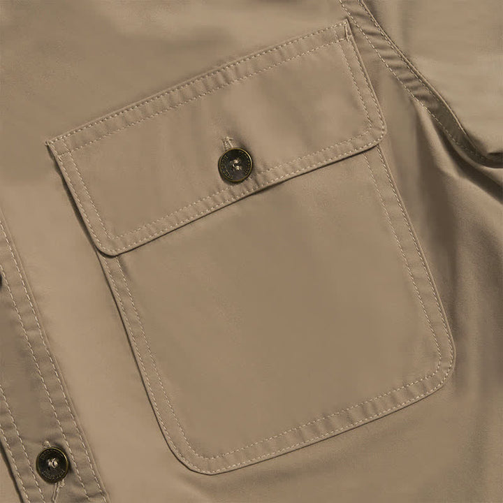 Chemise de travail d'été pour homme, style cowboy, avec poches poitrine - image 9