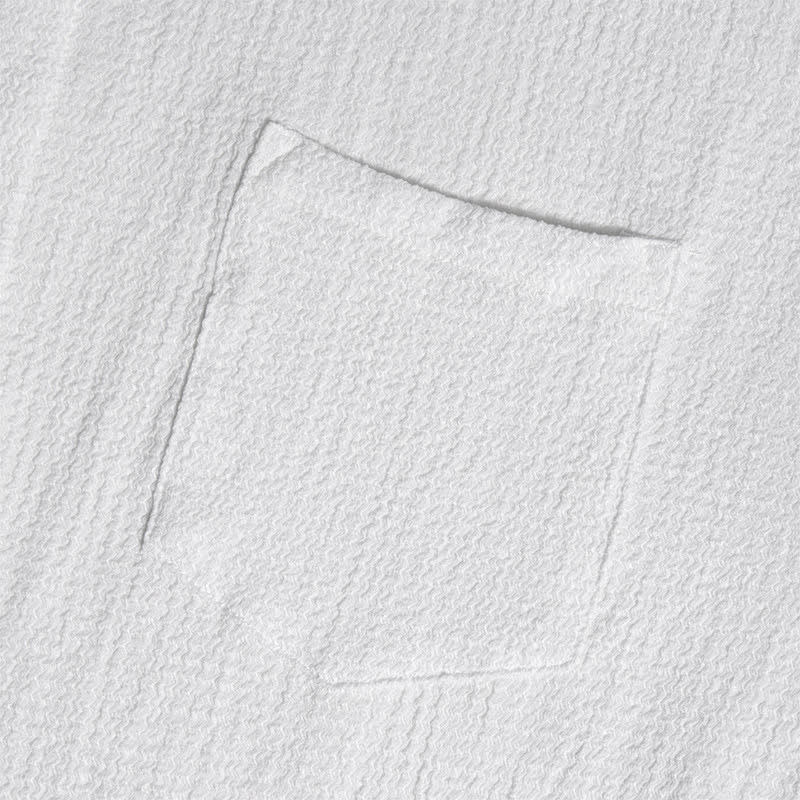 Chemise d'été pour homme, couleur unie, à revers et poche. - image 10