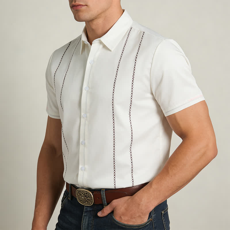 Chemise d'été décontractée pour homme à manches courtes imprimée en 3D - image 2