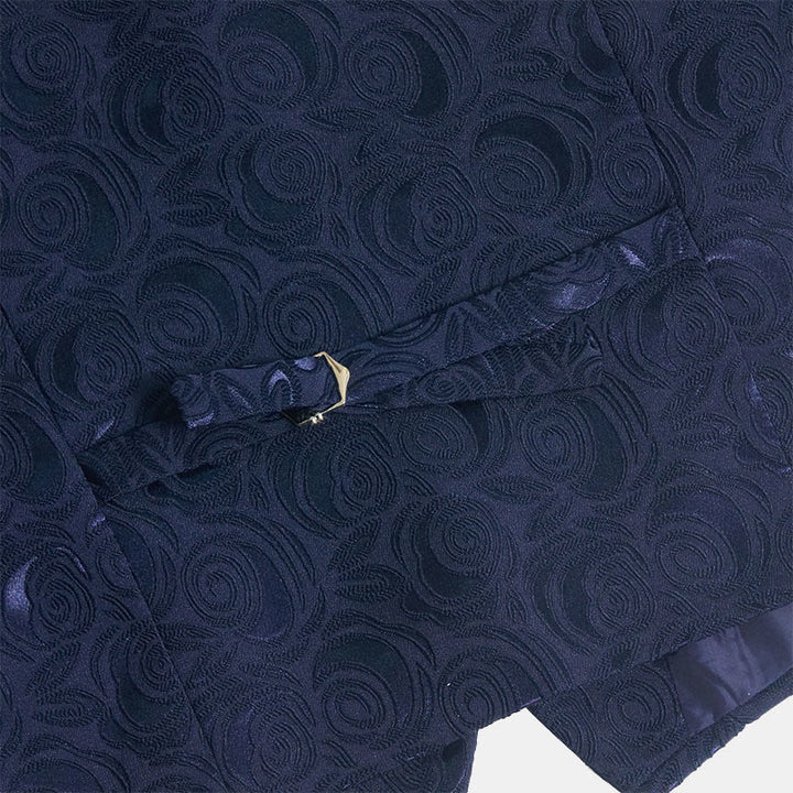 Gilet de costume trois poches à motif cachemire pour homme - image 9