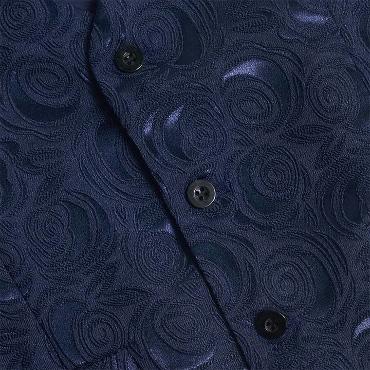 Gilet de costume trois poches à motif cachemire pour homme - image 8