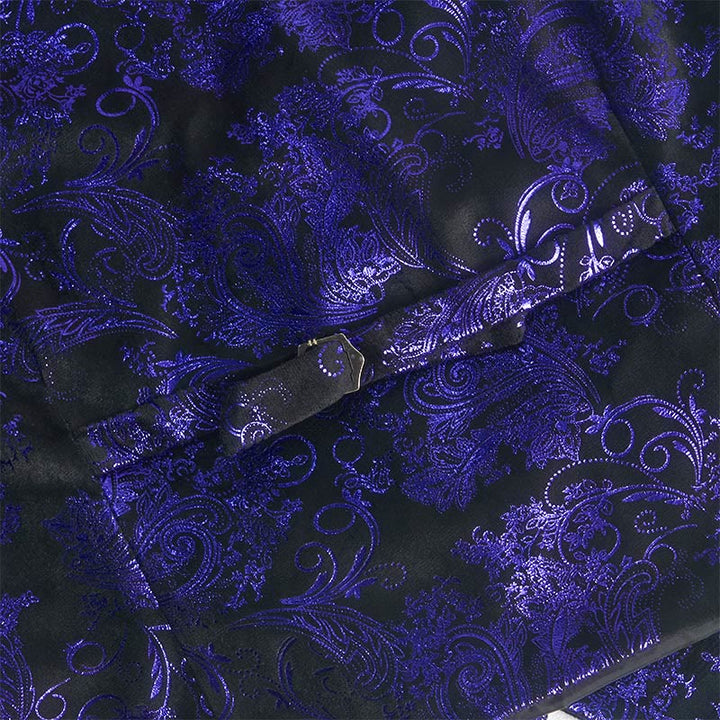 Gilet homme coupe slim à motif cachemire jacquard rétro - image 13