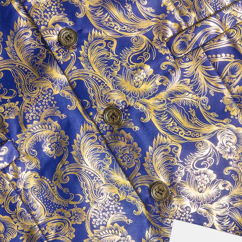 Gilet de costume pour homme à motif cachemire raffiné estampé à chaud - image 7