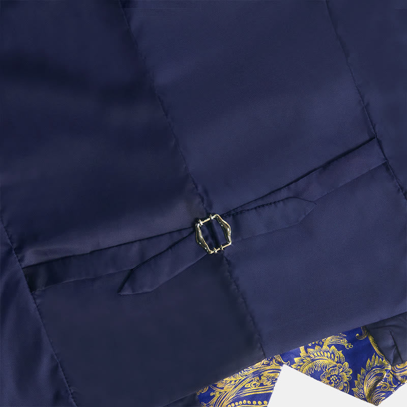 Gilet de costume pour homme à motif cachemire raffiné estampé à chaud - image 5