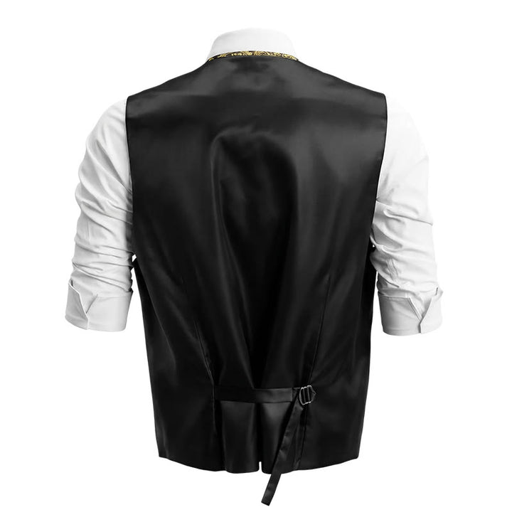 Ensemble de 3 pièces pour homme, gilet à motif cachemire jacquard - image 6