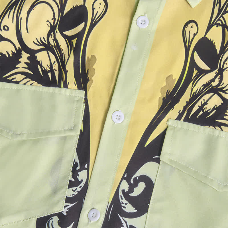 Chemise western à manches longues pour homme, imprimée en 3D avec des volutes baroques - image 8
