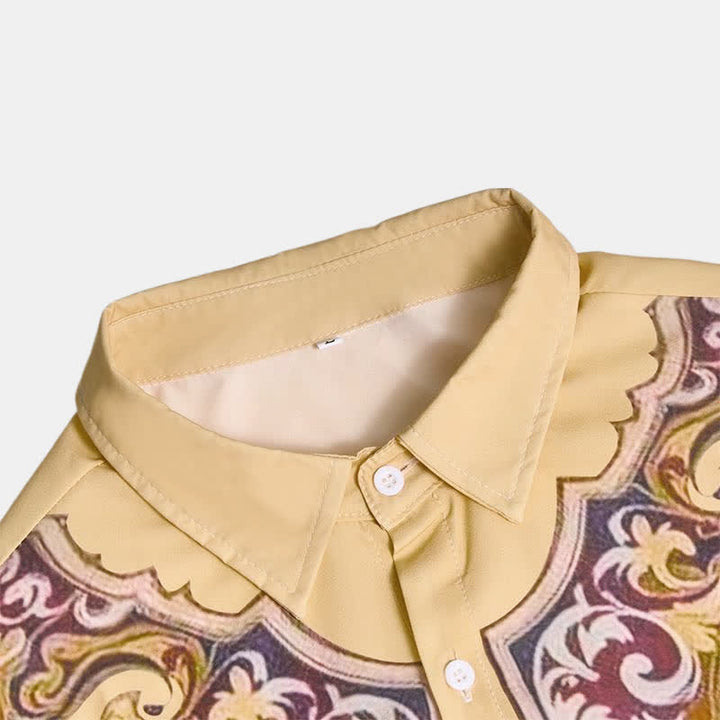 Chemise imprimée 3D style cowboy traditionnel pour homme - image 9