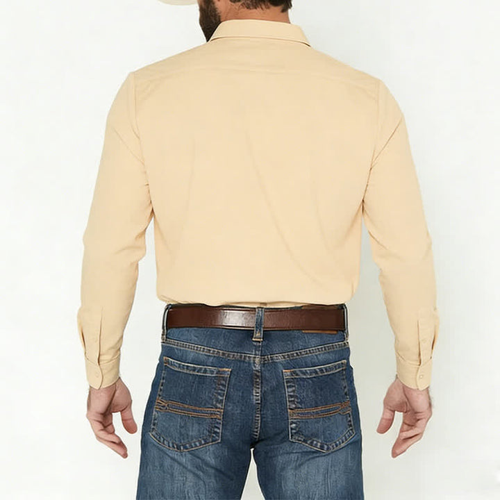 Chemise imprimée 3D style cowboy traditionnel pour homme - image 2