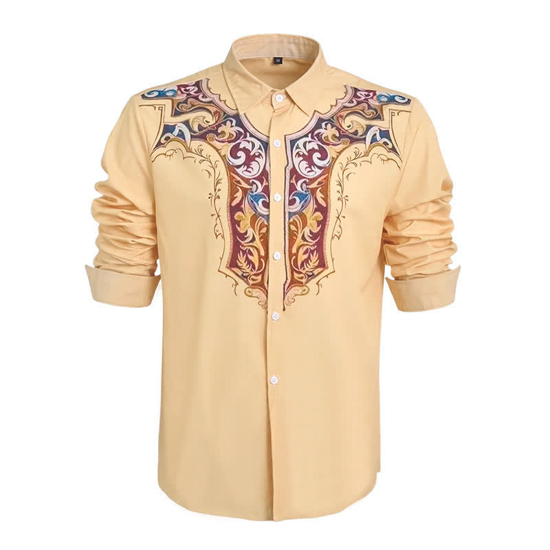 Chemise imprimée 3D style cowboy traditionnel pour homme - image 7