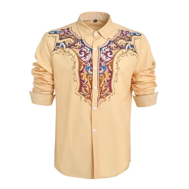 Chemise imprimée 3D style cowboy traditionnel pour homme - image 7