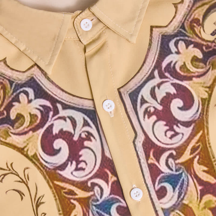 Chemise imprimée 3D style cowboy traditionnel pour homme - image 4
