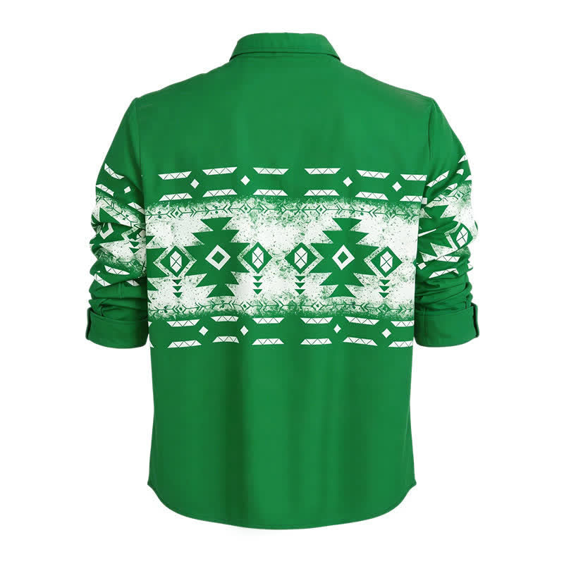 Chemise western pour homme à imprimé géométrique aztèque du sud-ouest - image 10