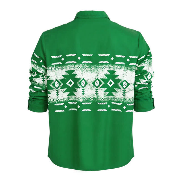 Chemise western pour homme à imprimé géométrique aztèque du sud-ouest - image 10