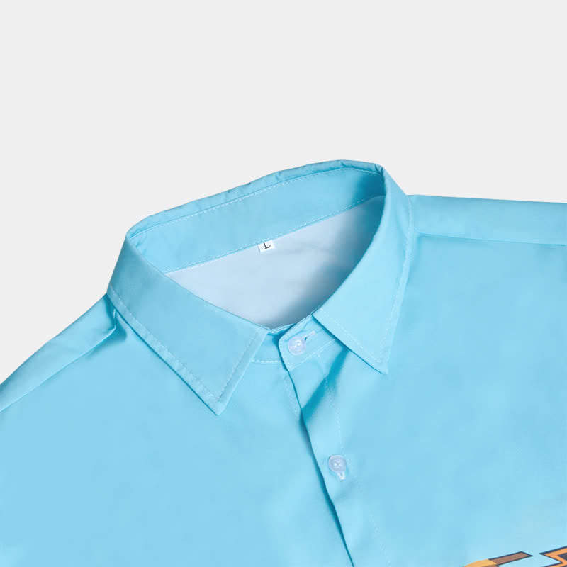 Chemise western homme à imprimé aztèque du sud-ouest, color block - image 6